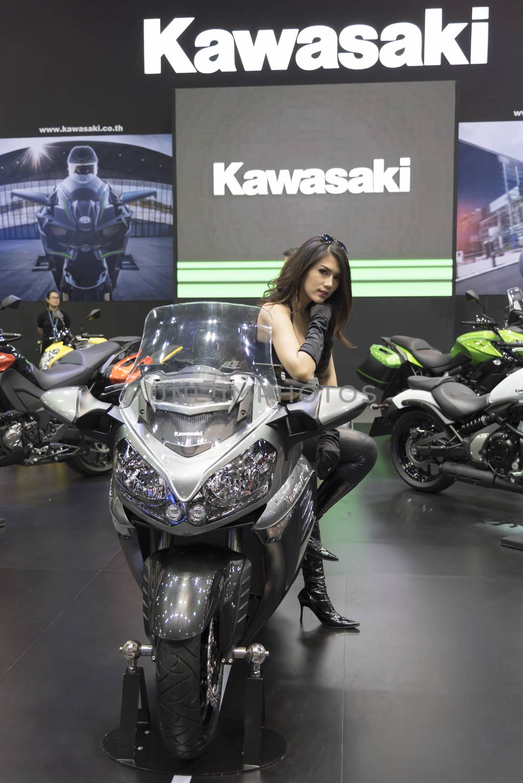 BANGKOK,THAILAND - APRIL 4 : kawasaki motorcycle show on April 4 by ammza12