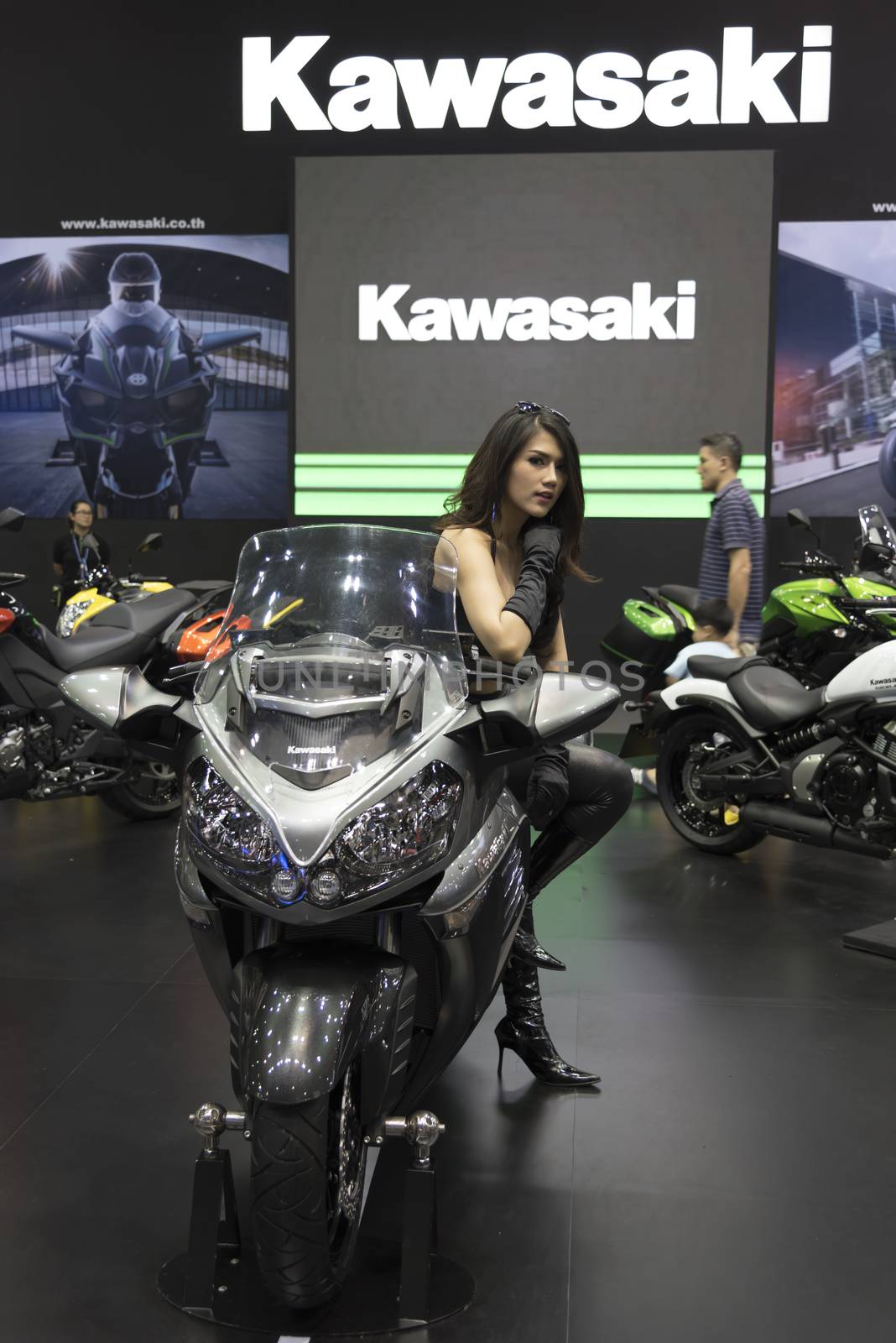 BANGKOK,THAILAND - APRIL 4 : kawasaki motorcycle show on April 4 by ammza12