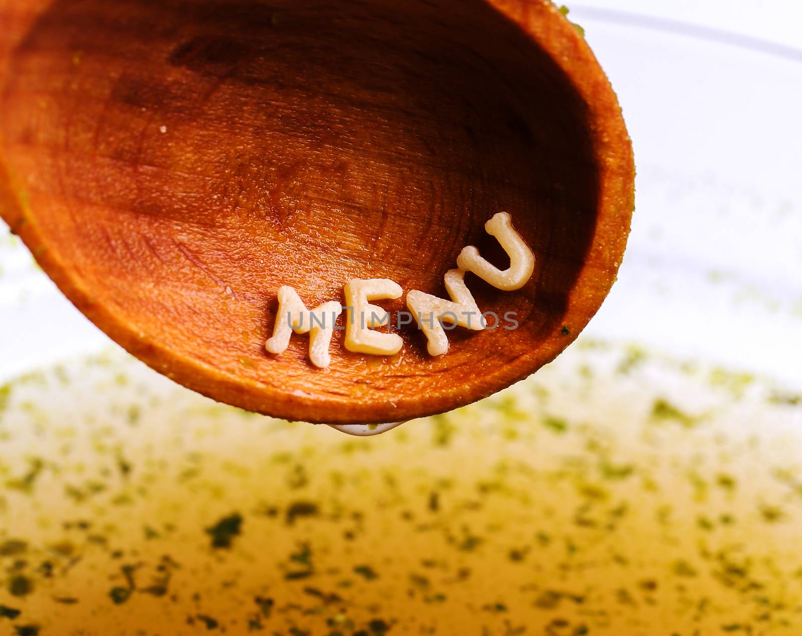 Food, nutrition. Delicious pasta letters