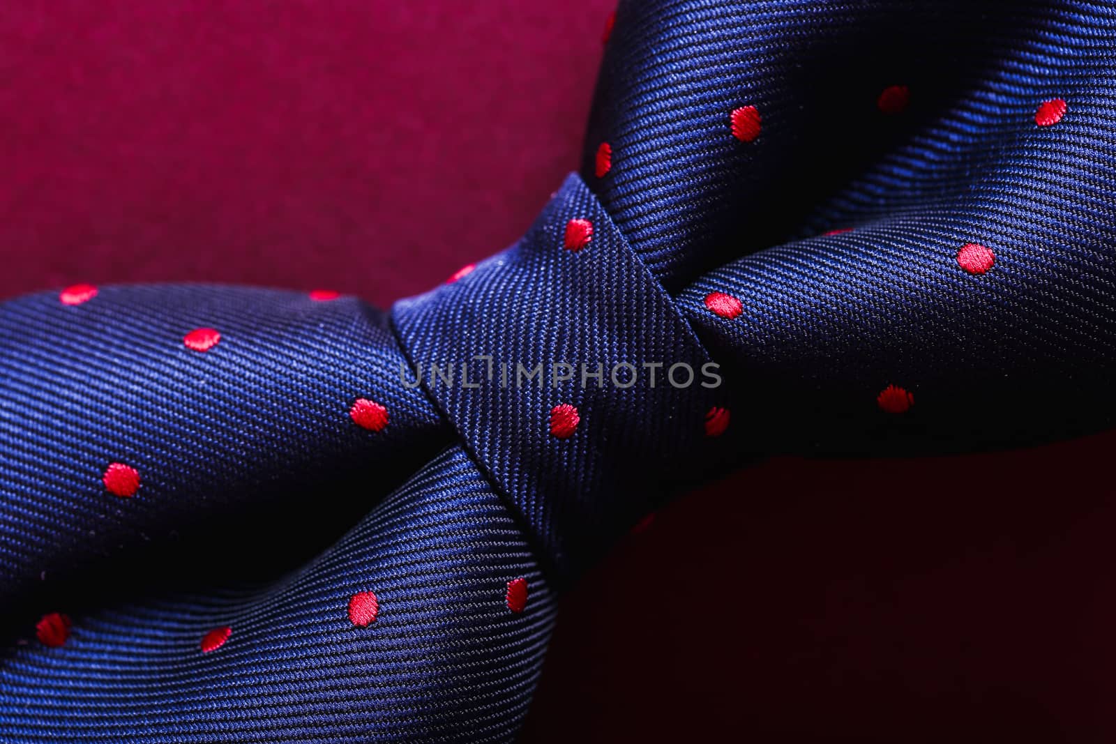 Bow tie on a violet background