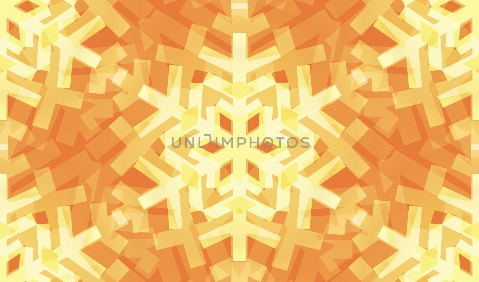 Shiny Gold Light Snowflakes Seamless Pattern for Christmas Desin by voysla