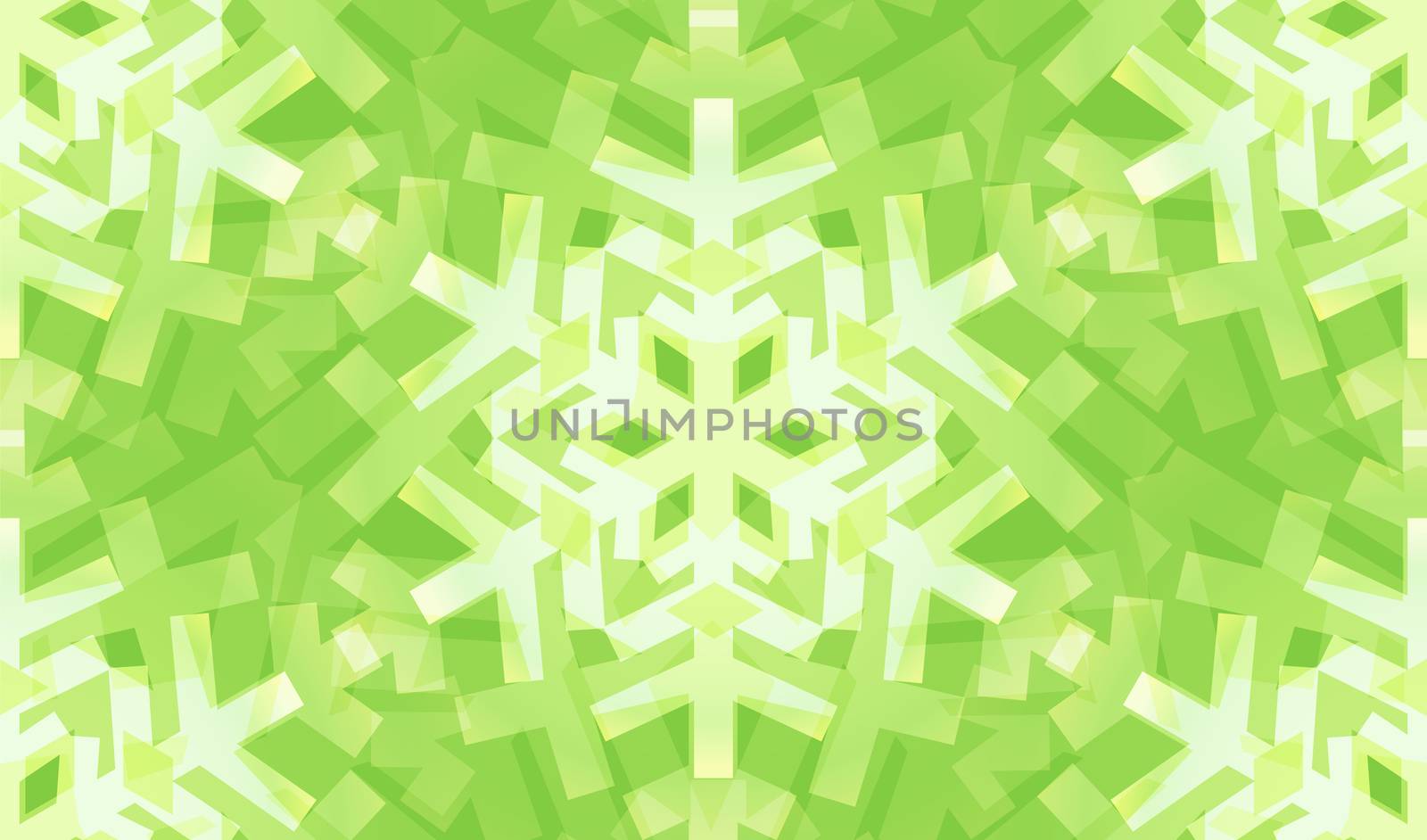 Shiny Green Snowflakes Seamless Pattern for Christmas Desing by voysla