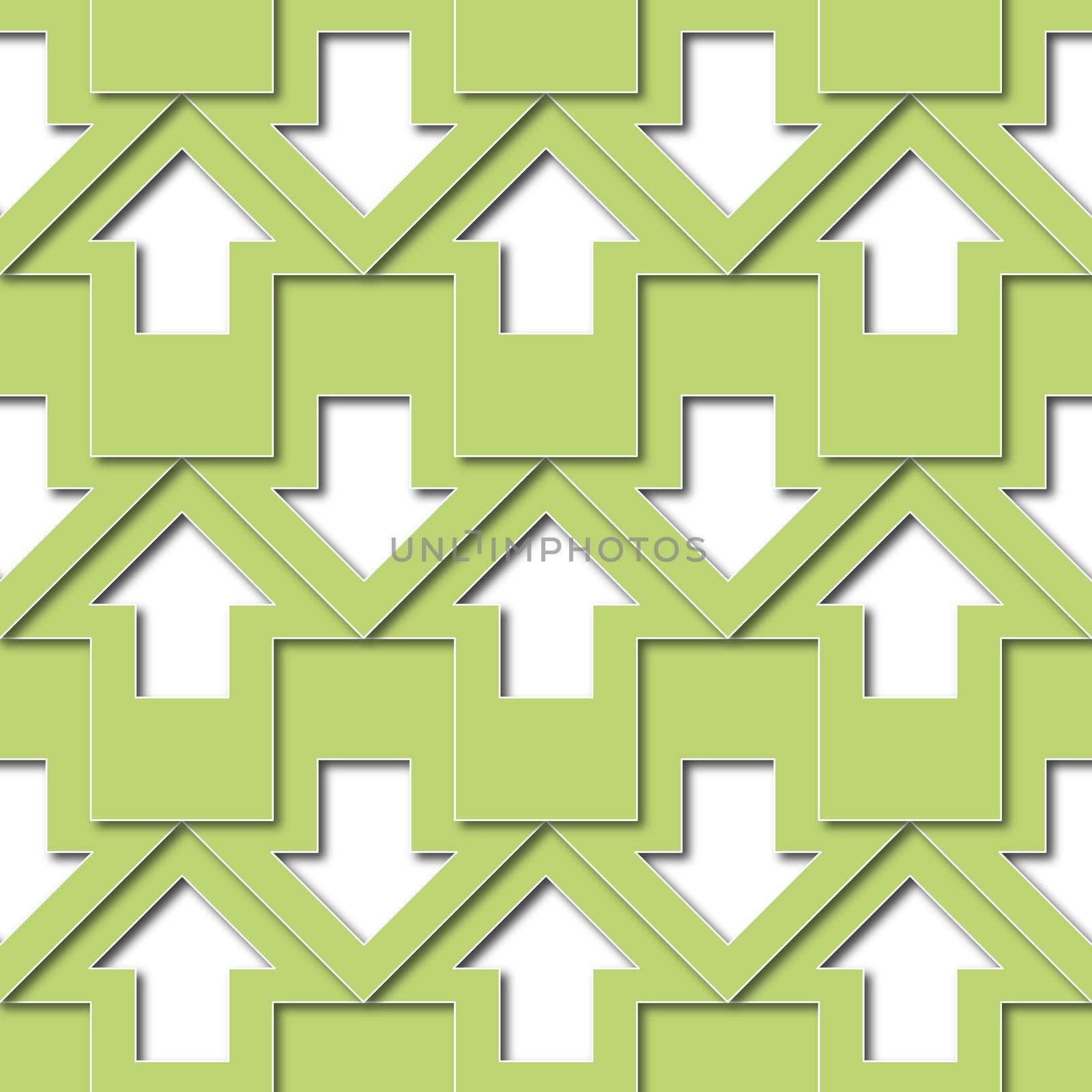 abstract illustration background or texture green arrows pattern