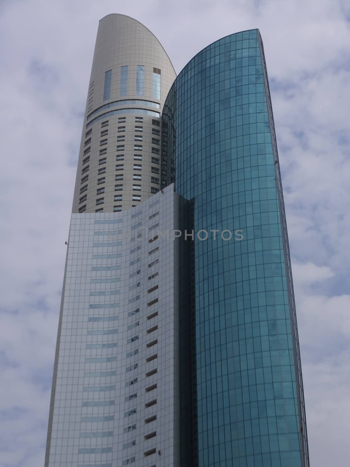 Ascott Park Place in Dubai, UAE. The tower is one of the tallest buildings in Dubai.