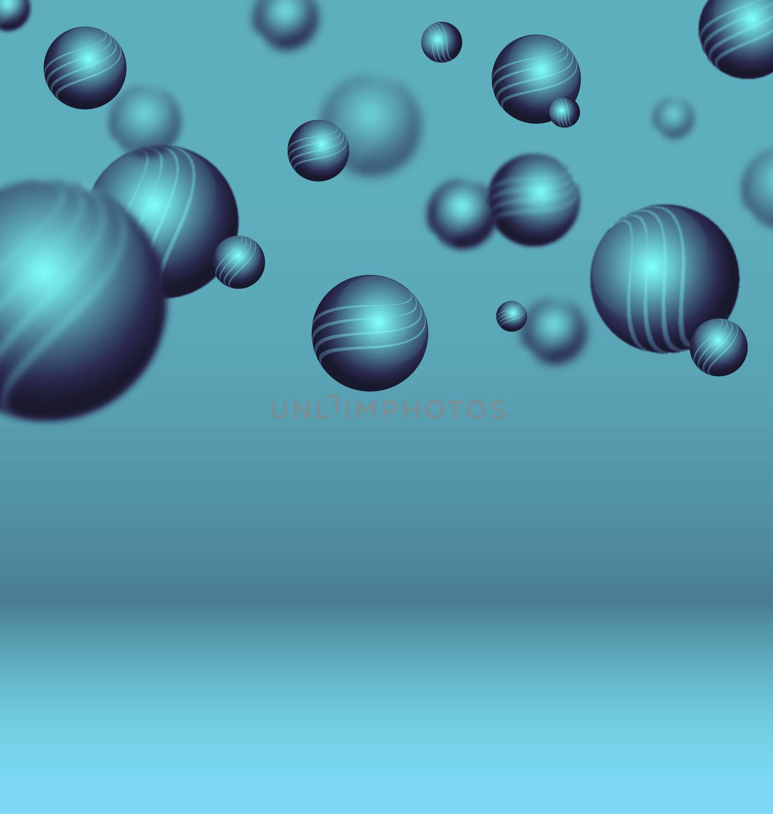 Abstract technology background with balls by stocklady