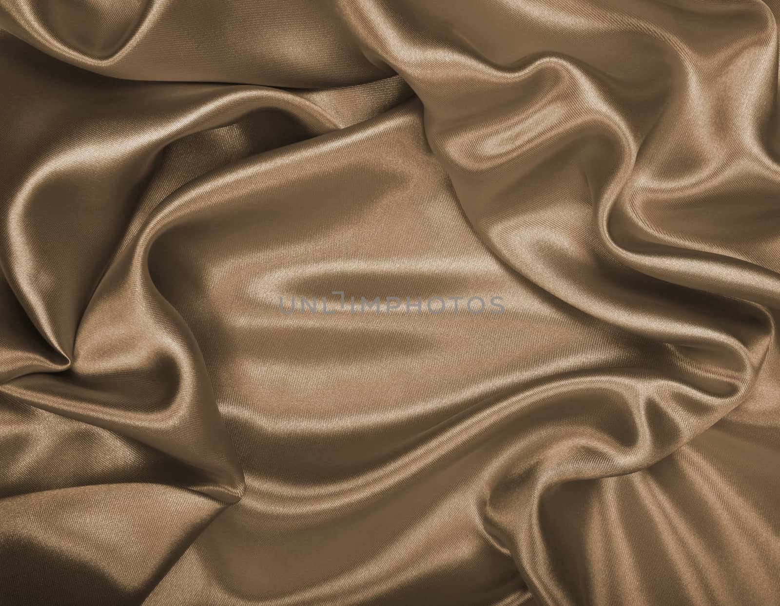 Smooth elegant golden silk or satin can use as wedding background. In Sepia toned. Retro style