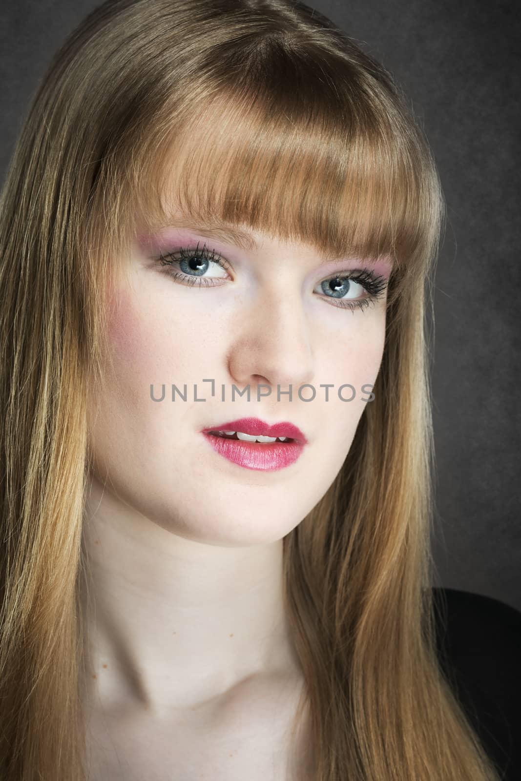 Portrait of a young blond woman