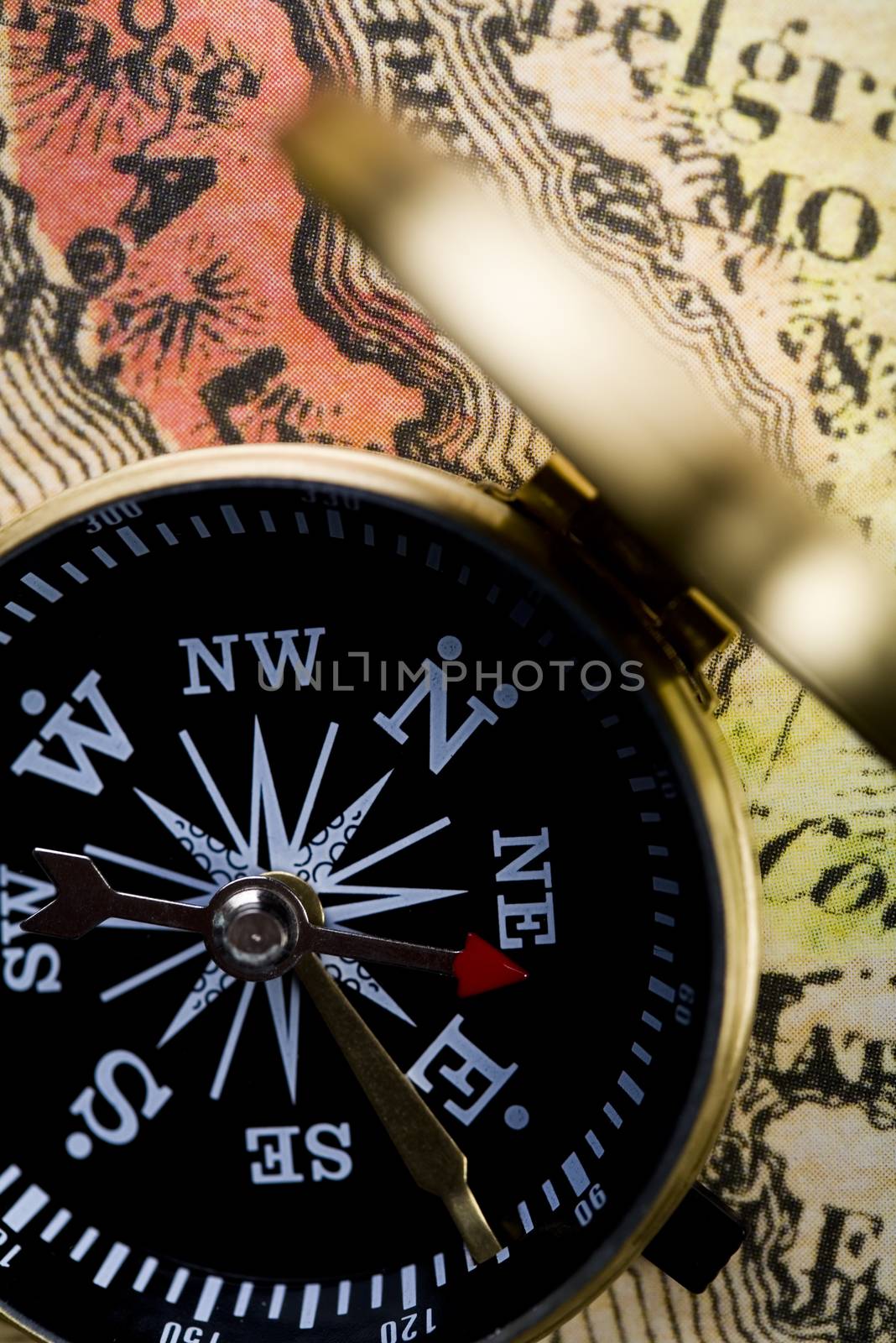Compass, Old map, ambient light travel theme by JanPietruszka