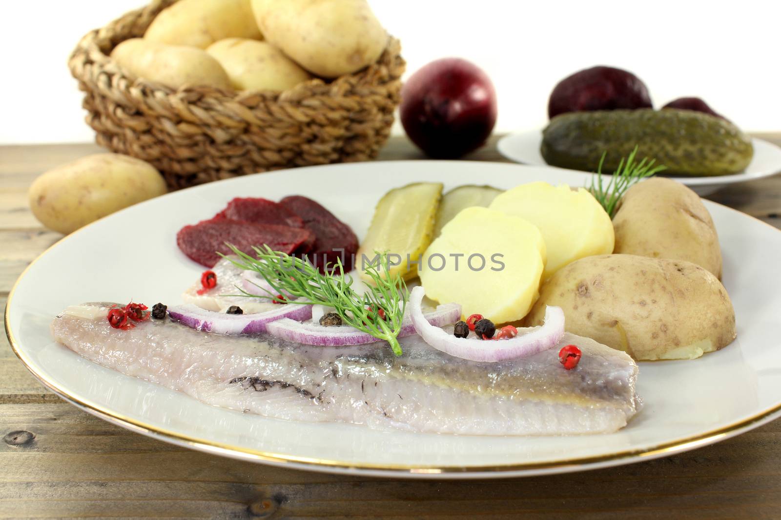 Young herring fillet by silencefoto