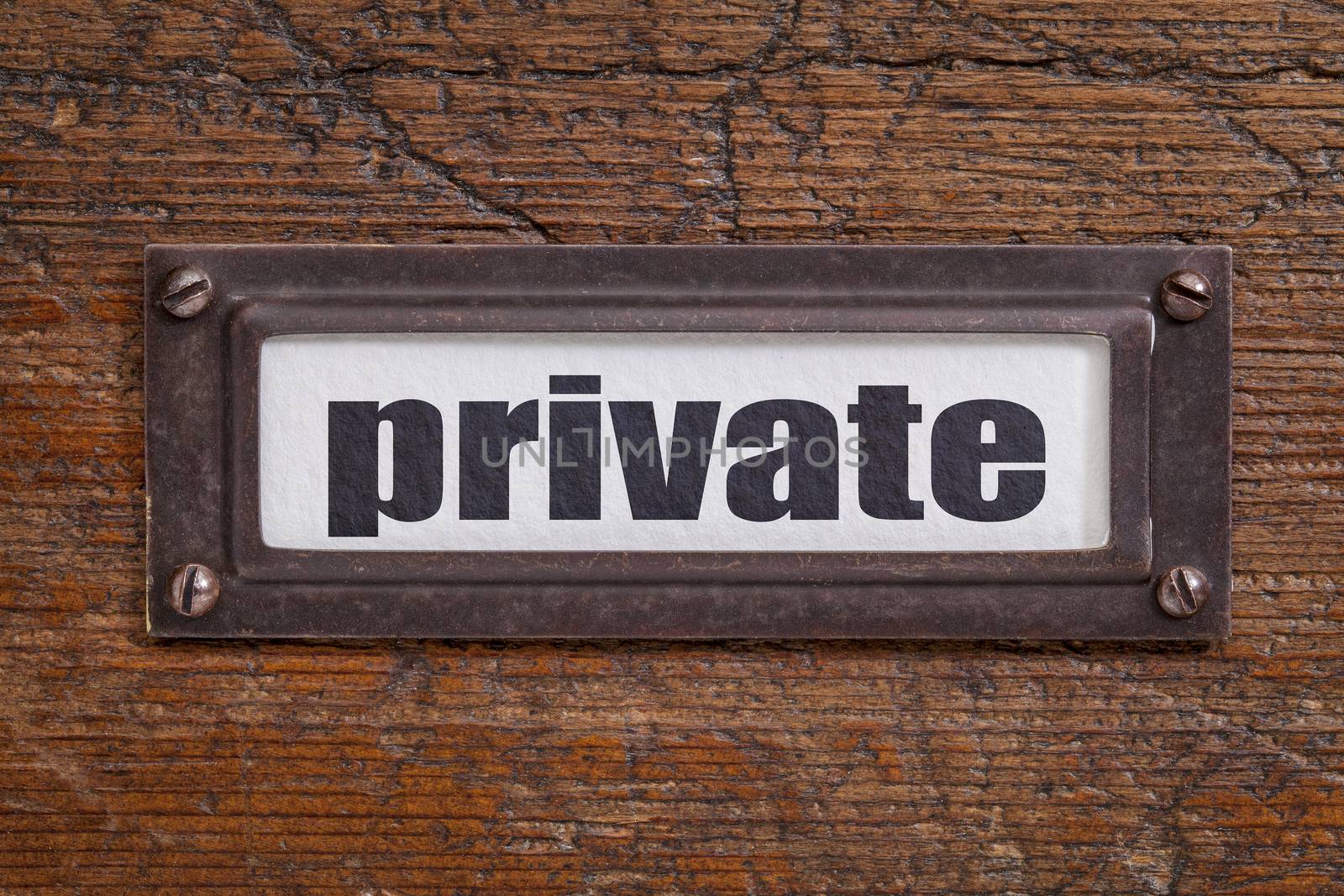 private - file cabinet label by PixelsAway