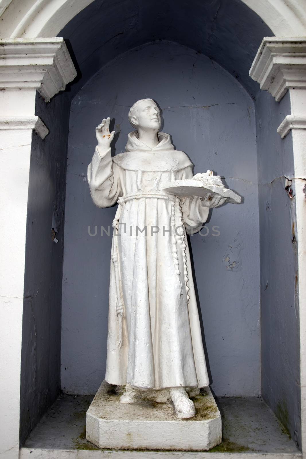 old statue from the grounds of an irish convent