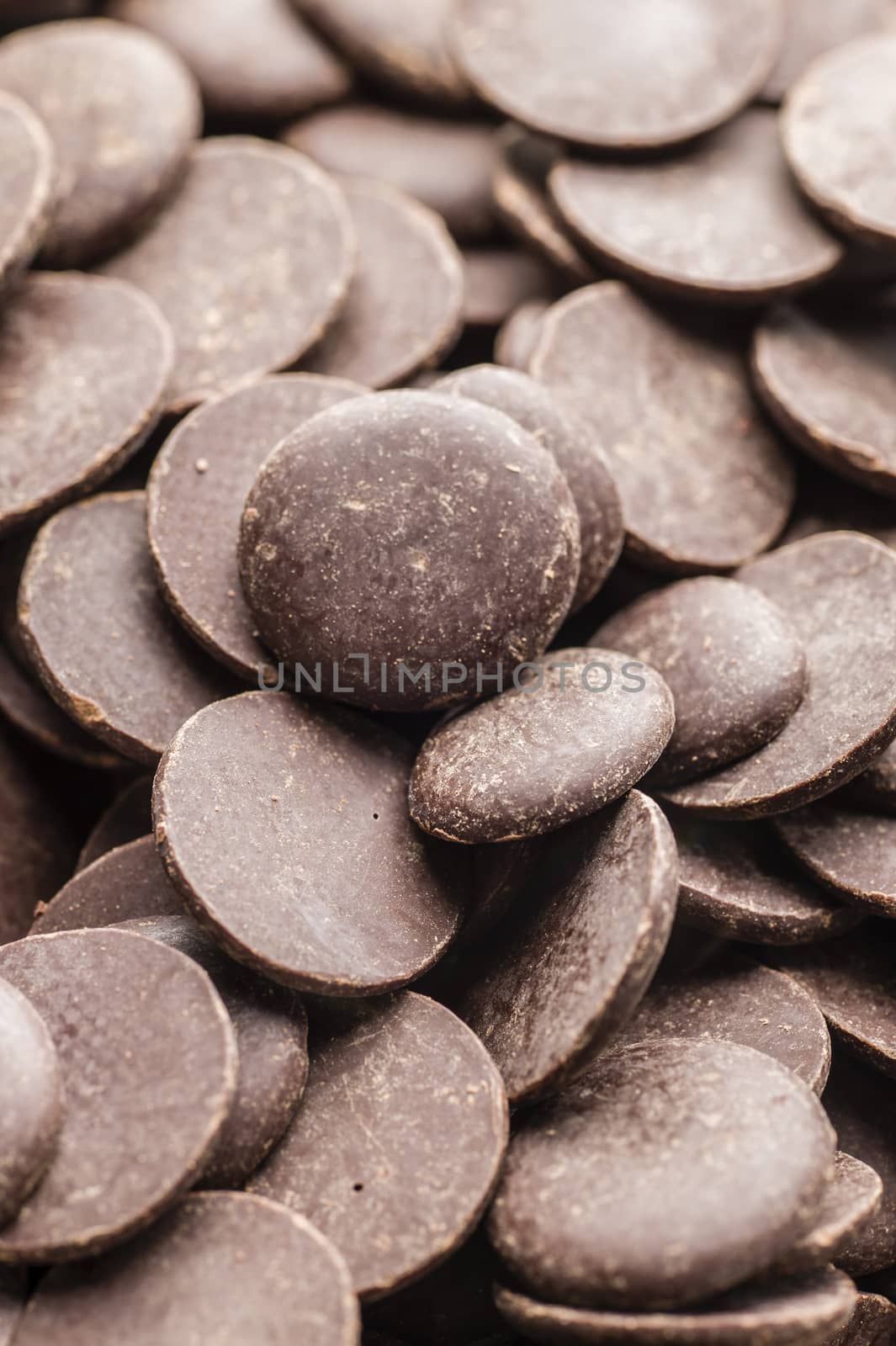 Ingredients for preparation of artigianal chocolate bar with dried fruits