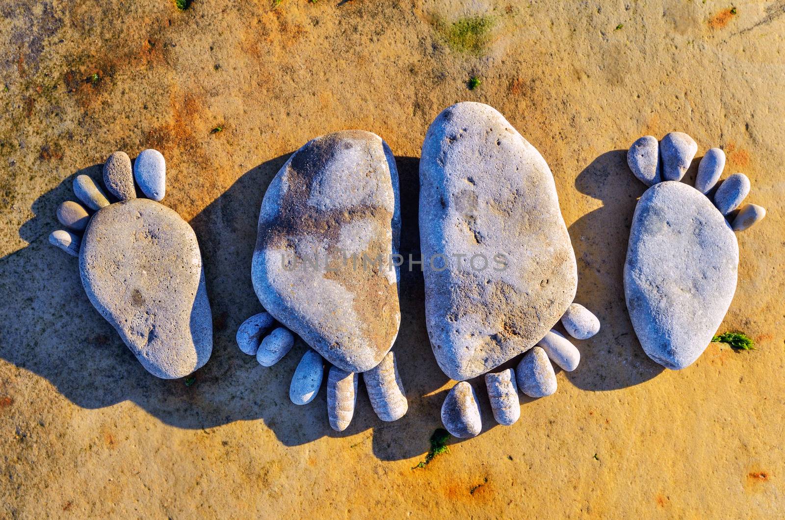 Four stone footprints by styf22