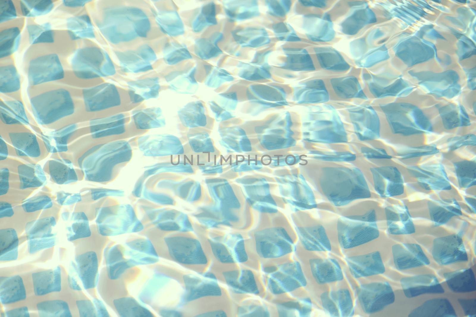 Retro swimming pool rippled summer water texture. Vintage soft color hipster style.