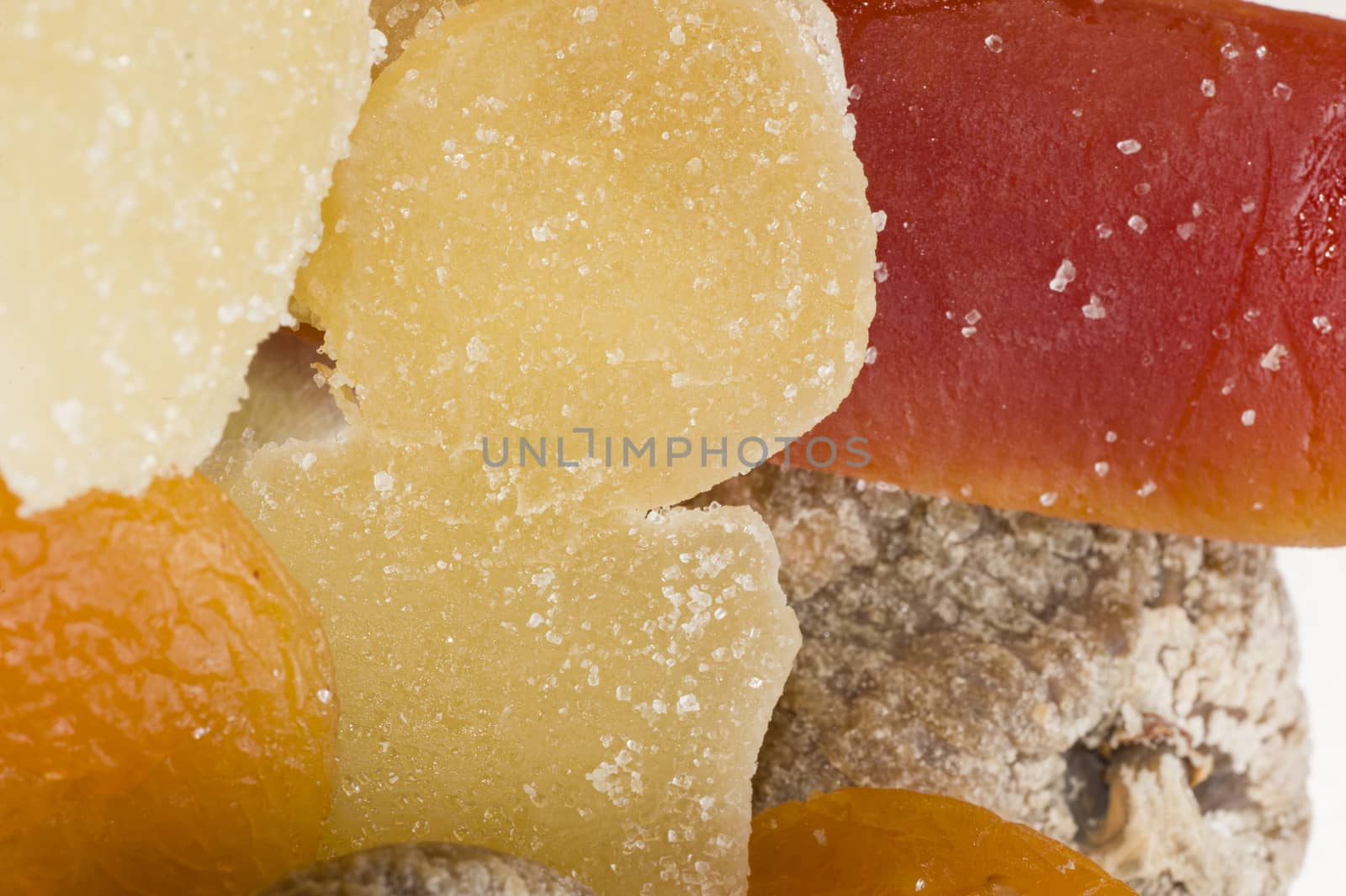 Ingredients for preparation of artigianal chocolate bar with dried fruits