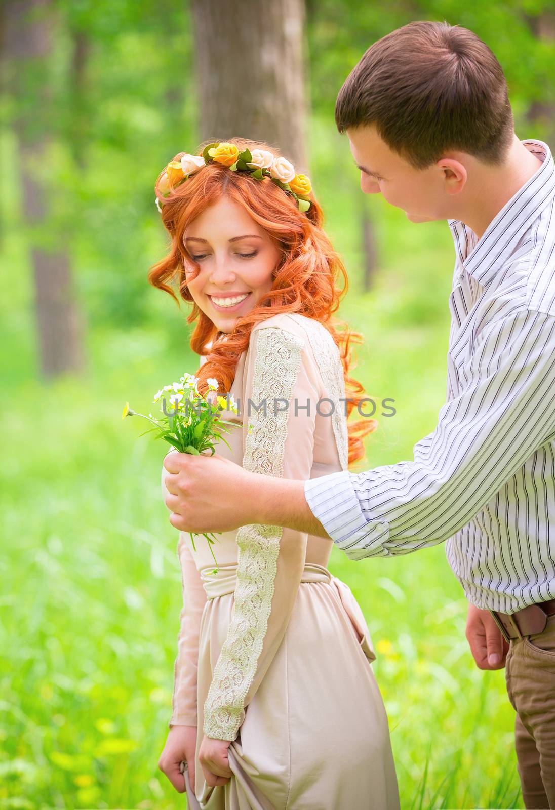 Happy romantic couple by Anna_Omelchenko