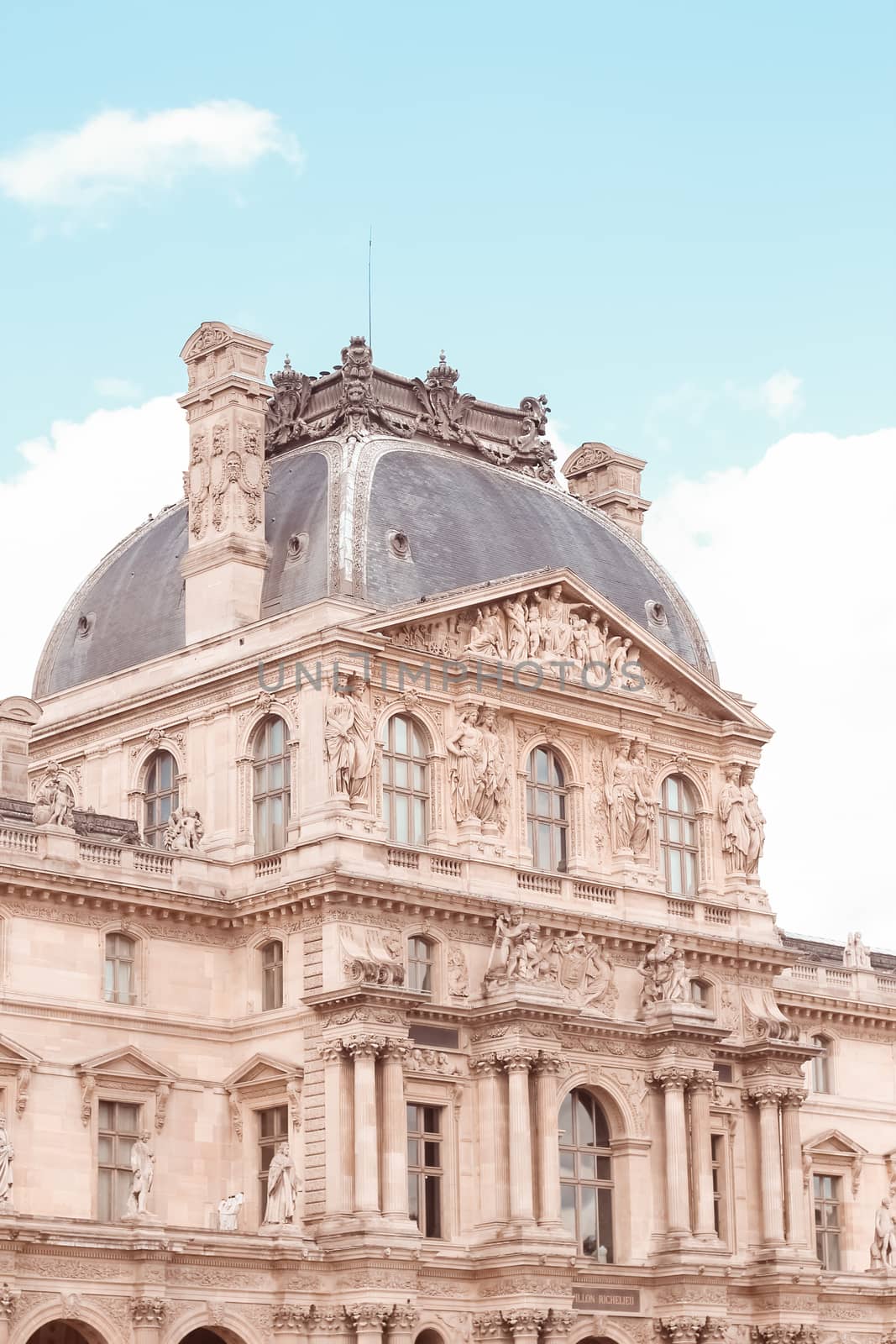 France, Paris - June 17, 2011: Louvre Museum. The Louvre Museum is one of the largest museums of the world