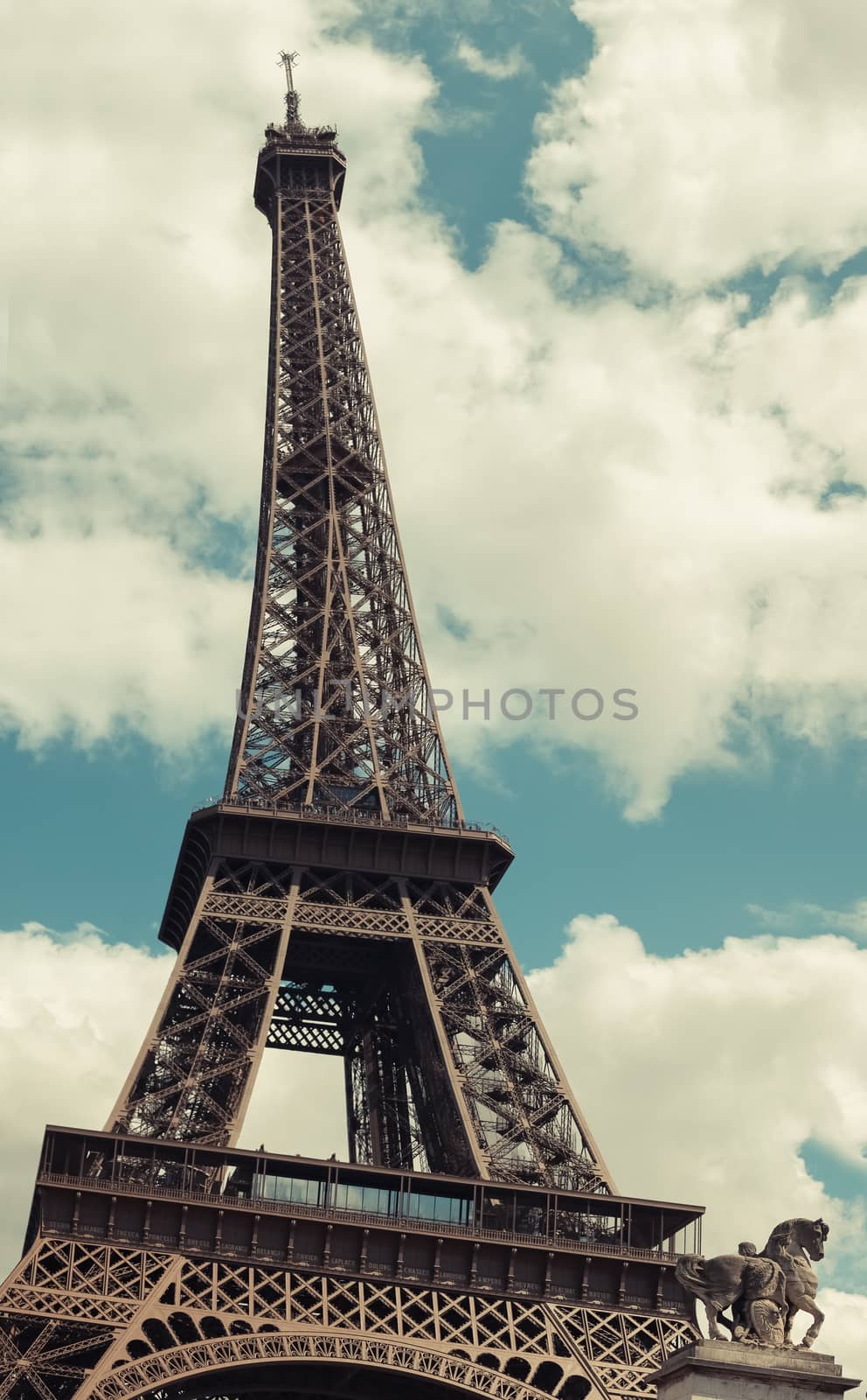 Eiffel Tower in Paris, France. by sarymsakov