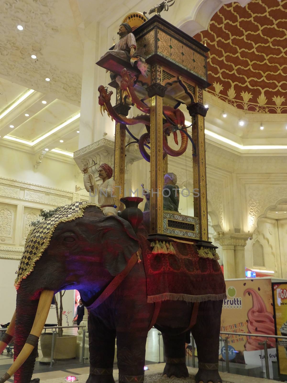 India Court at Ibn Battuta Mall in Dubai, UAE. It is the worlds largest themed shopping mall and consists of six courts.