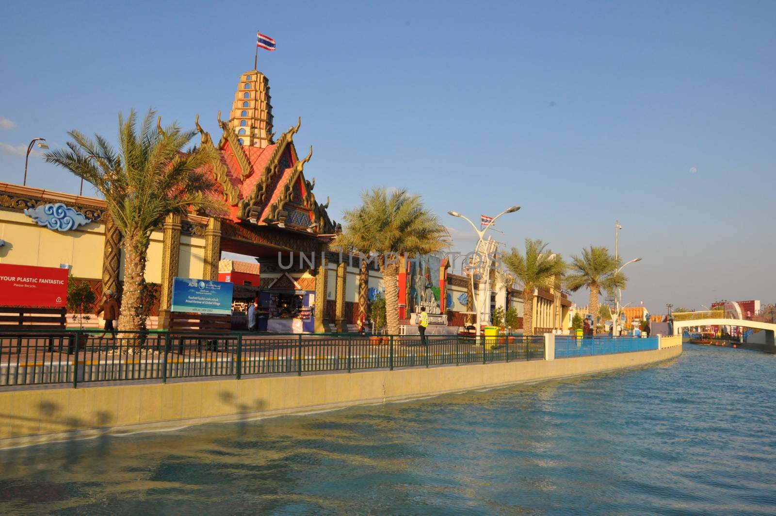 Thailand pavilion at Global Village in Dubai, UAE. It is claimed to be the world's largest tourism, leisure and entertainment project.