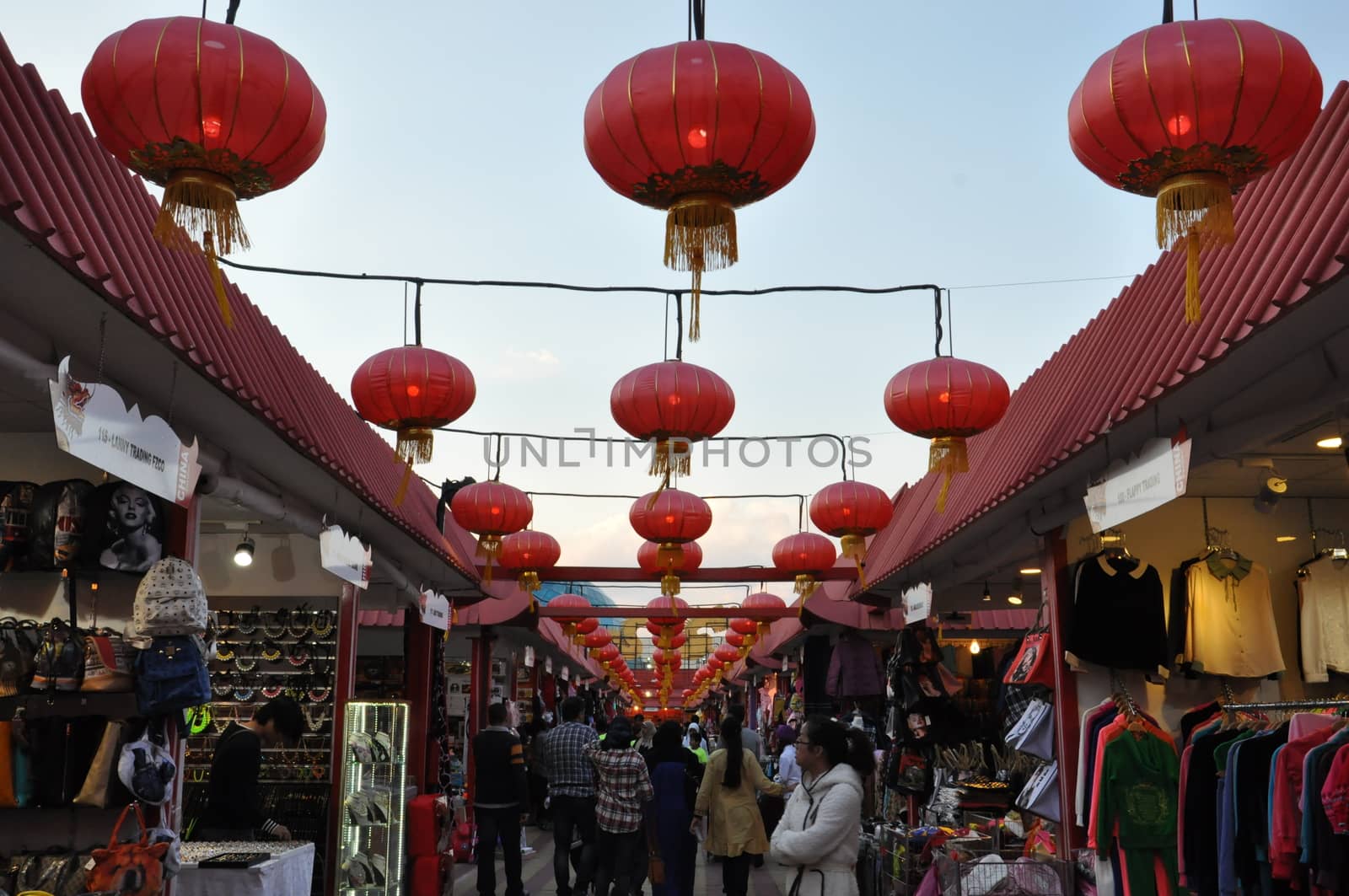 China pavilion at Global Village in Dubai, UAE. It is claimed to be the world's largest tourism, leisure and entertainment project.