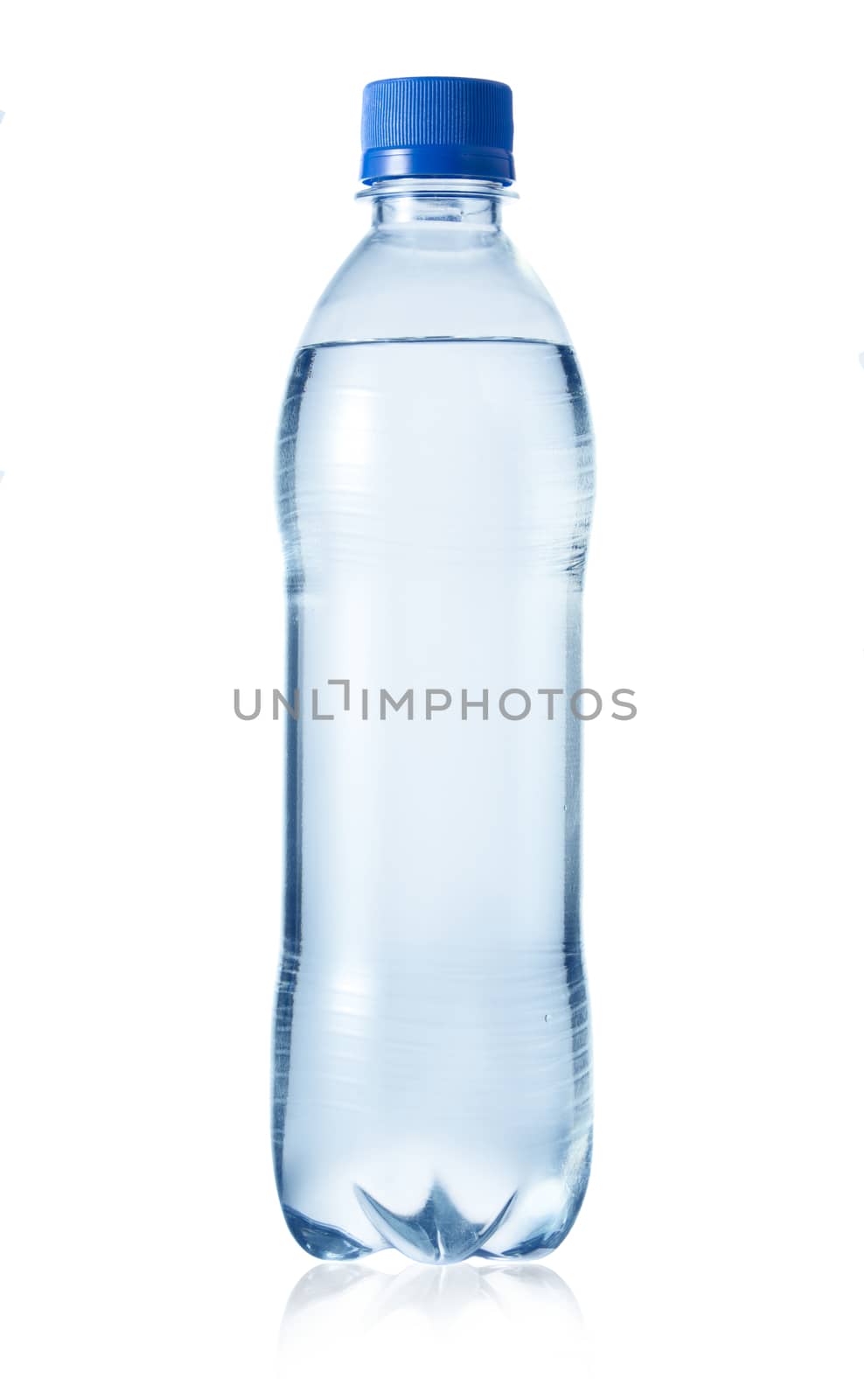 Bottle of water isolated on white