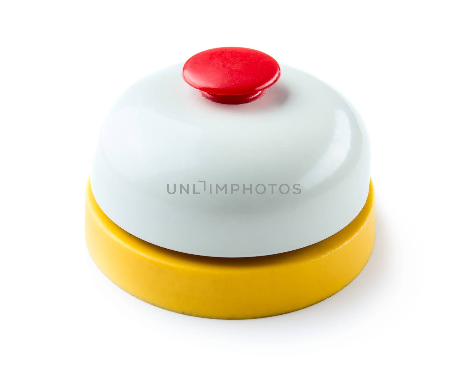 Toy service bell isolated on white background