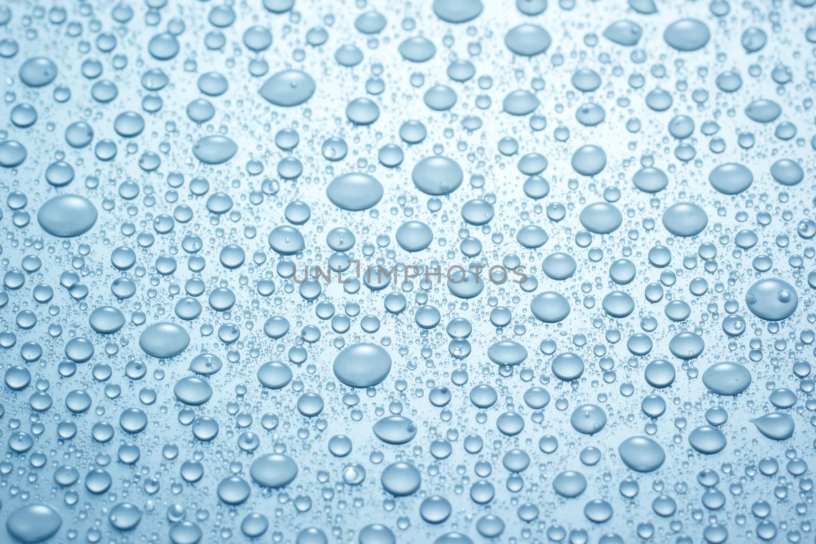 Blue clean water drop background