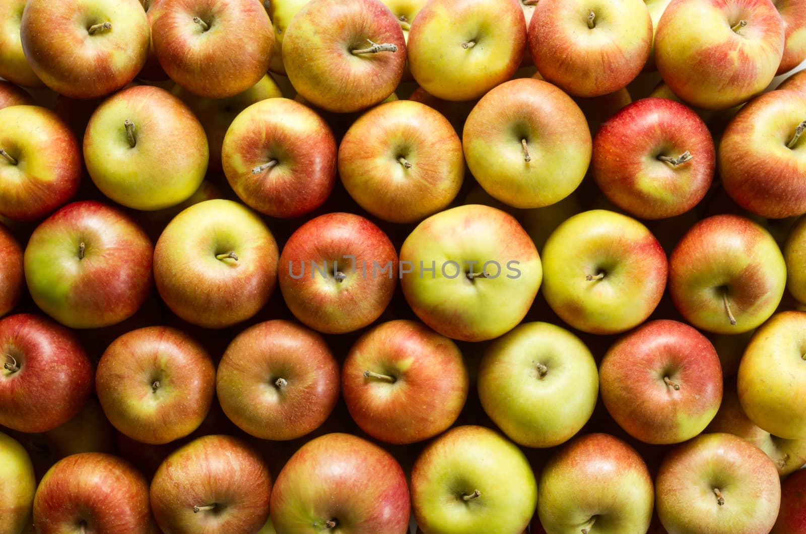 Fresh whole apples background