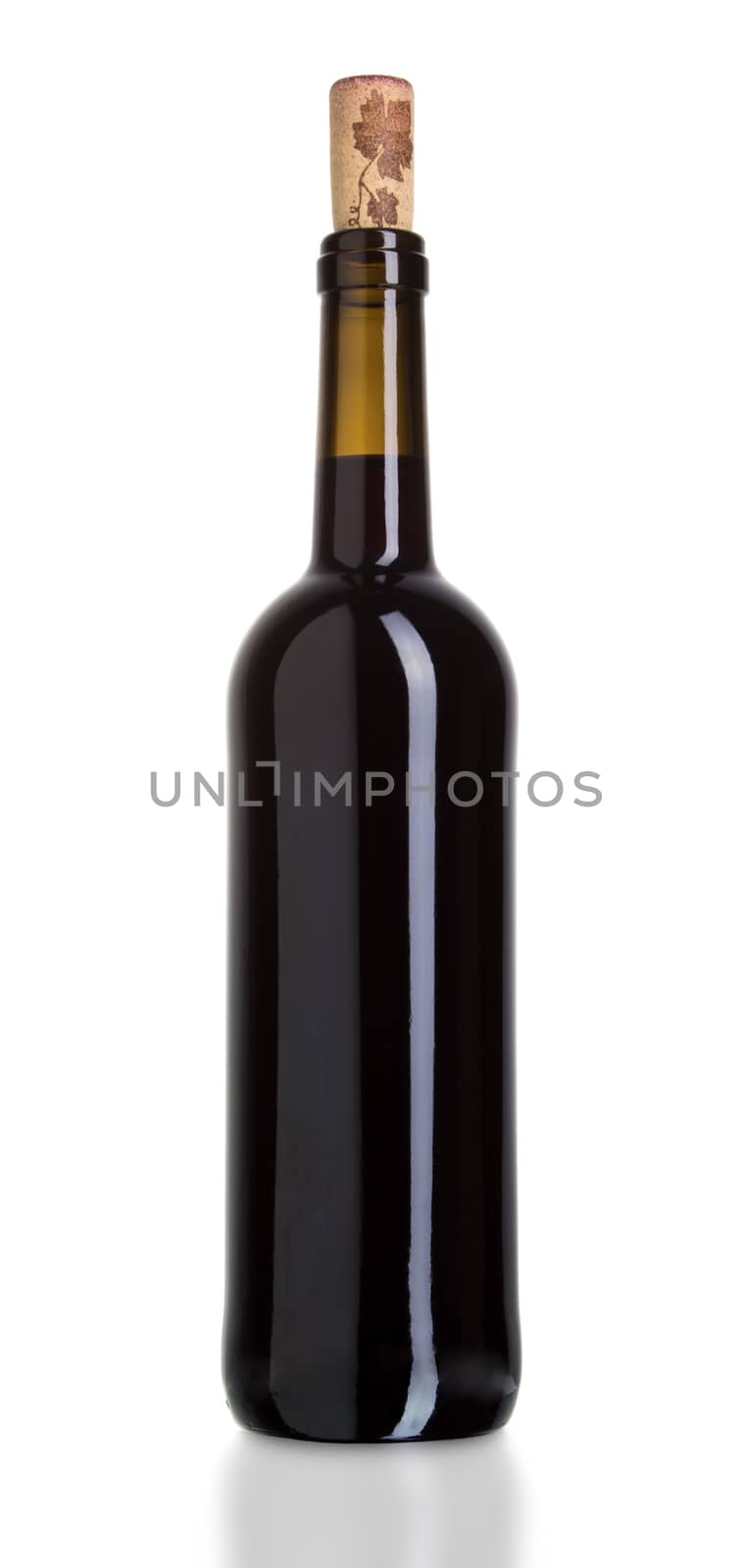 Red wine bottle by Valengilda