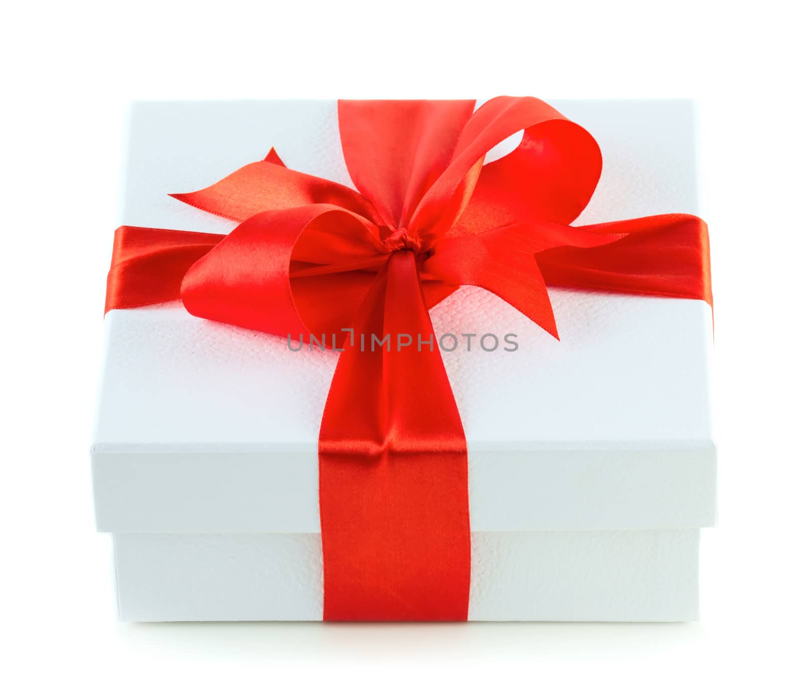 Gift box with ribbon by Valengilda
