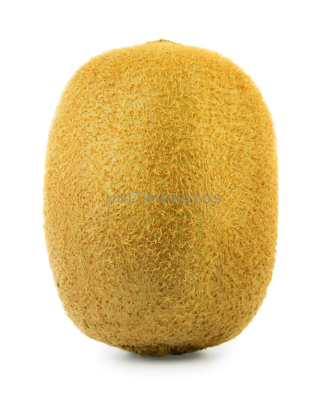 Fresh whole kiwi isolated on white background