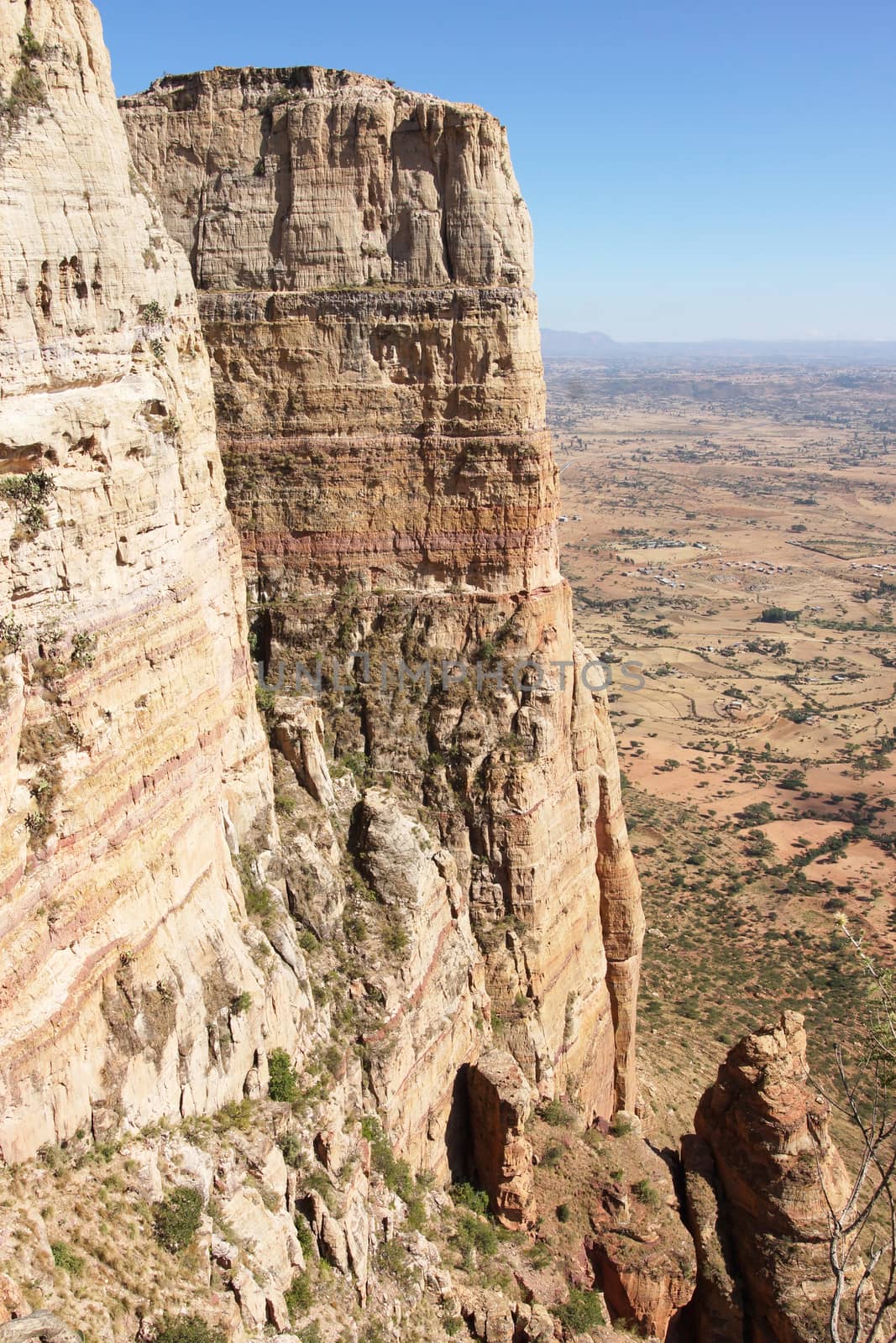 Landscape in Tigray province close to Adigrat, Ethiopia, Africa