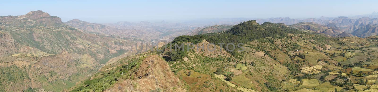 Landscape around the Wolkefit Pass, Ethiopia, Africa