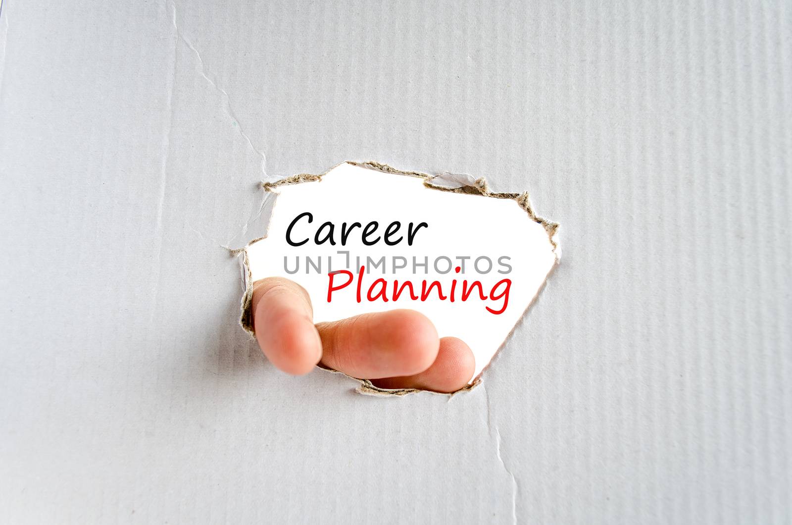 Career Planning Concept Isolated Over White Background
