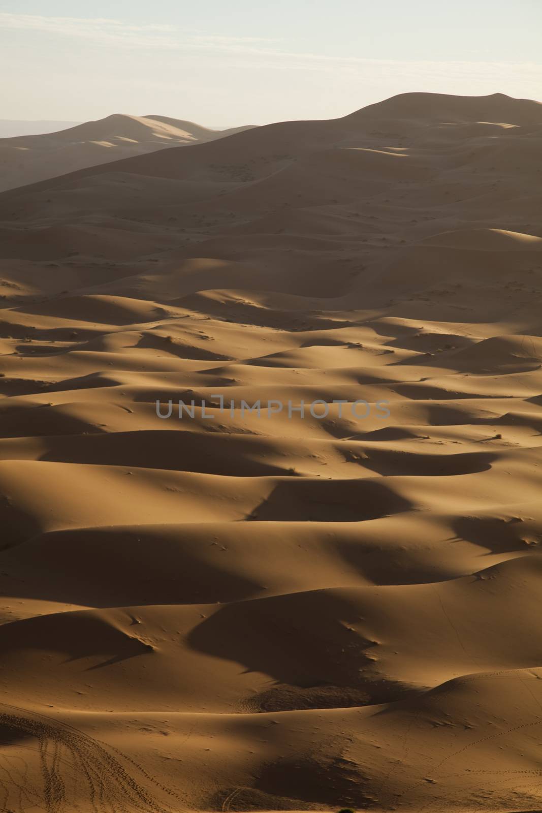 Sandscapes in the desert, colorful vibrant travel theme