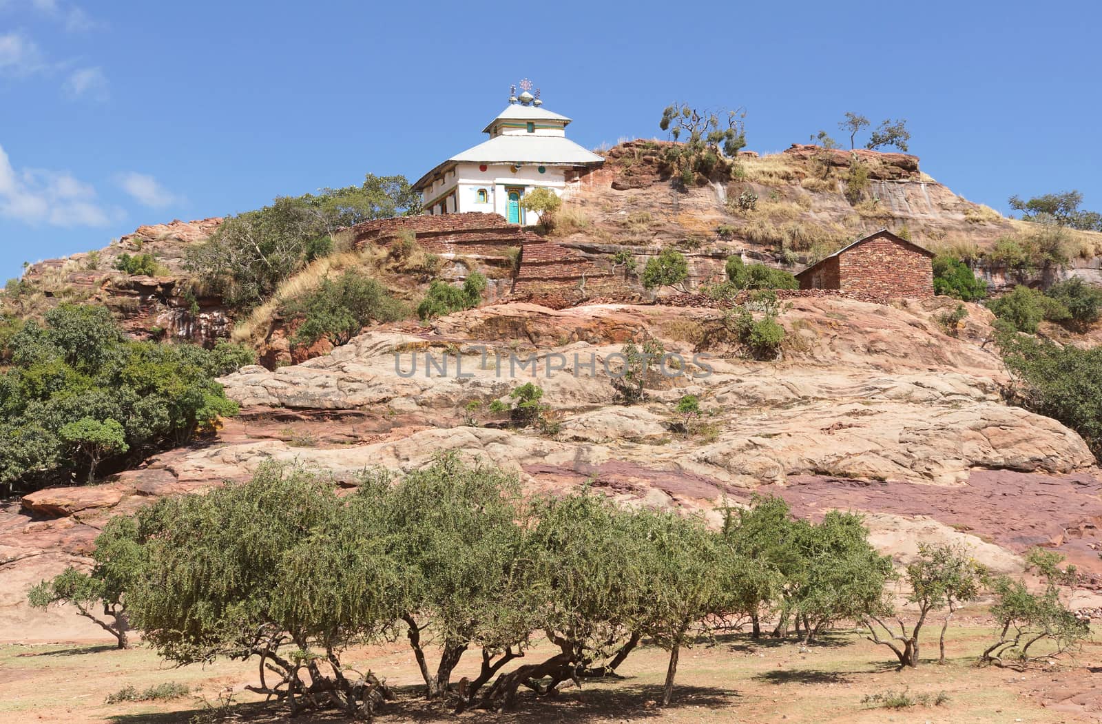 Monolithic church Mikael Mindae, Tigray, Ethiopia, Africa