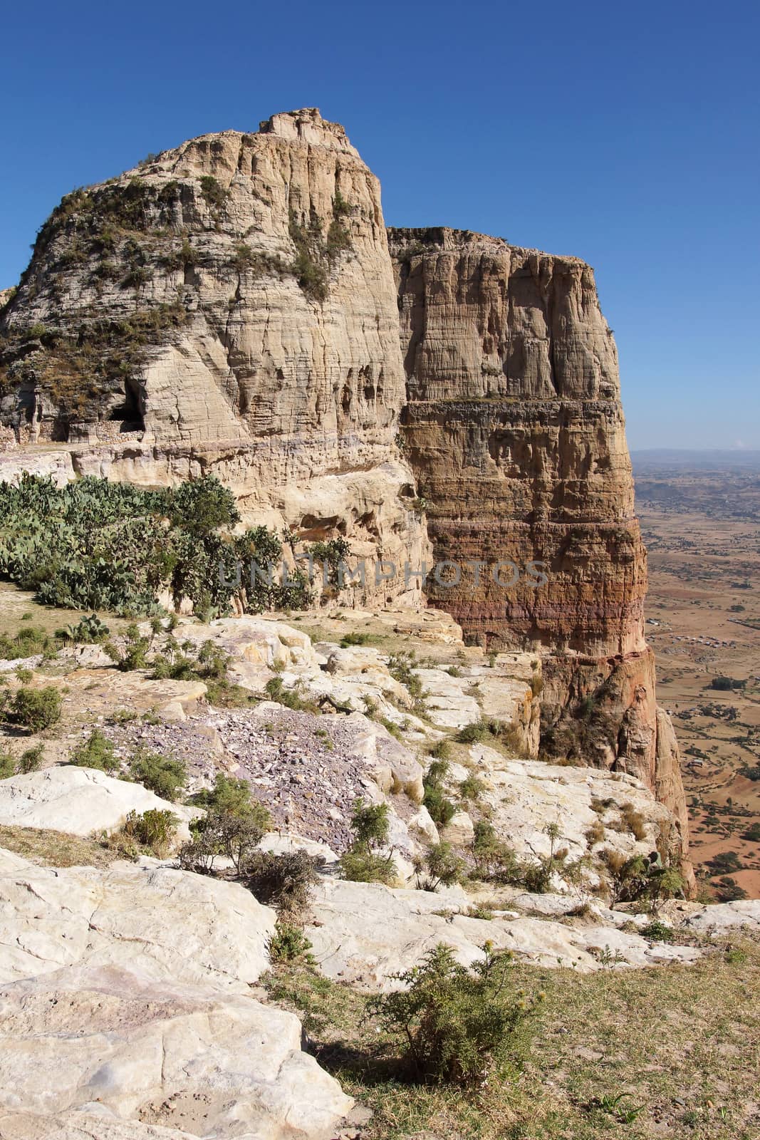 Landscape in Tigray province close to Adigrat, Ethiopia, Africa