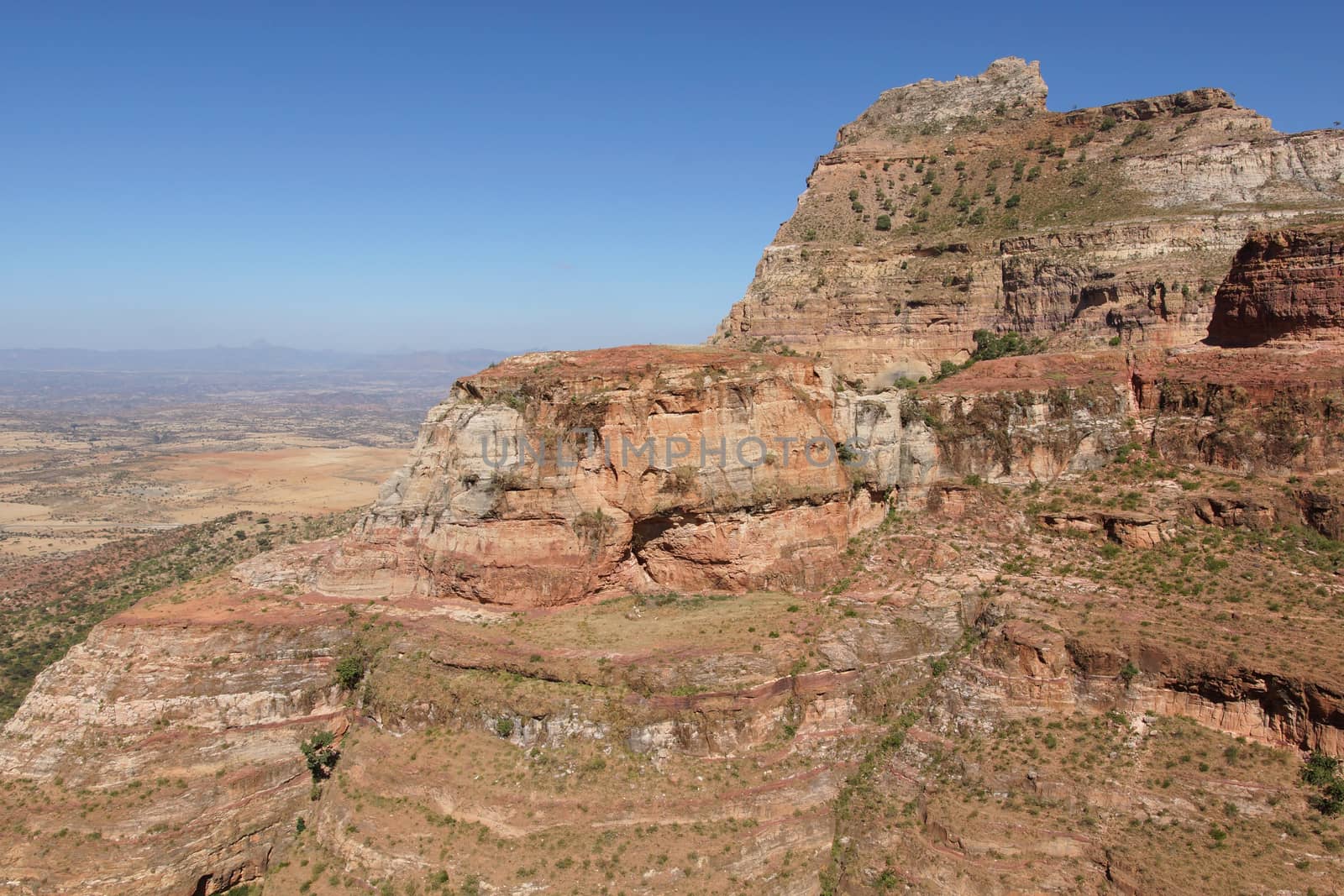Landscape in Tigray province close to Adigrat, Ethiopia, Africa