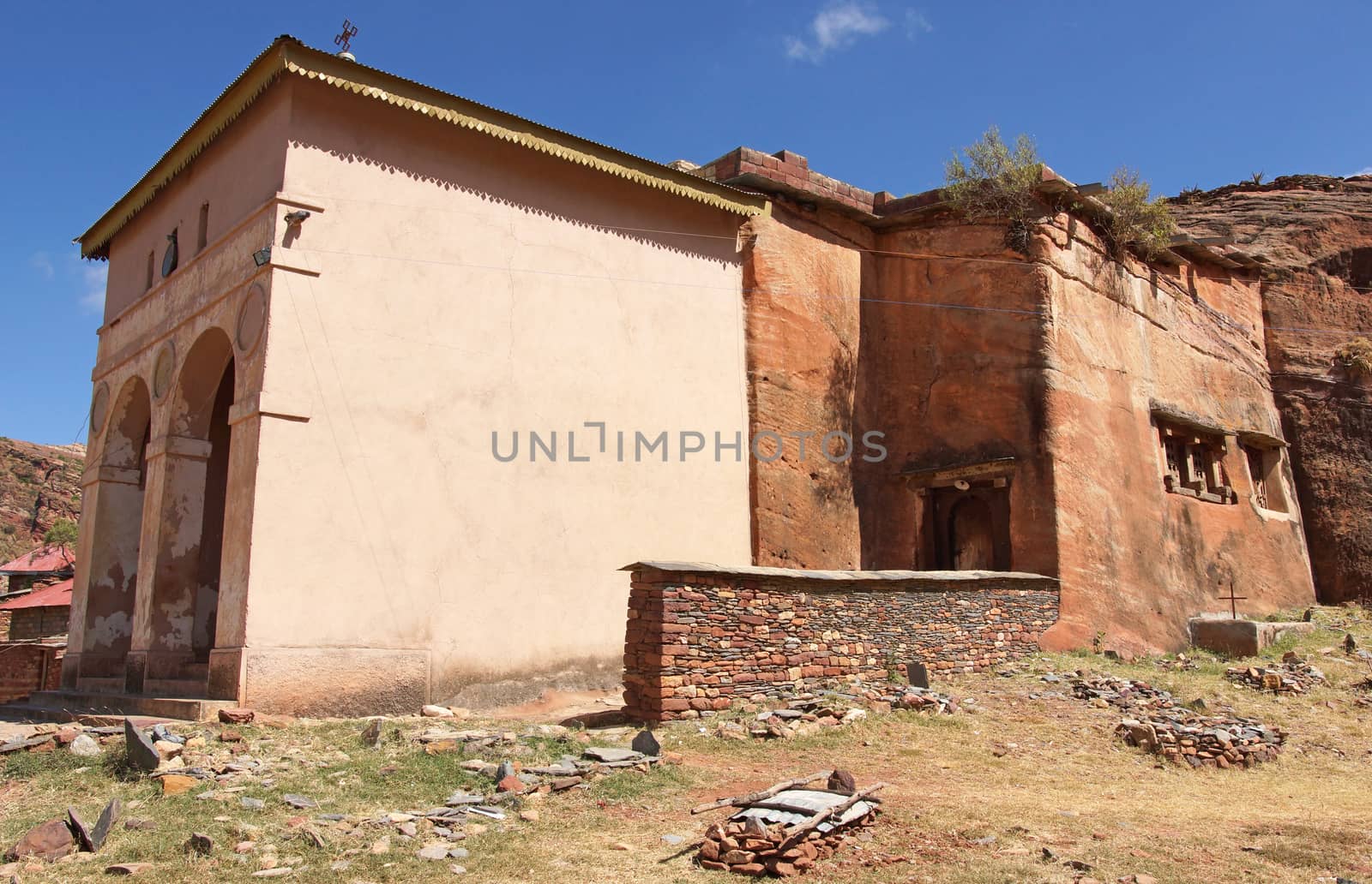 Monolithic church Abreha Atsbeha, Tigray, Ethiopia, Africa