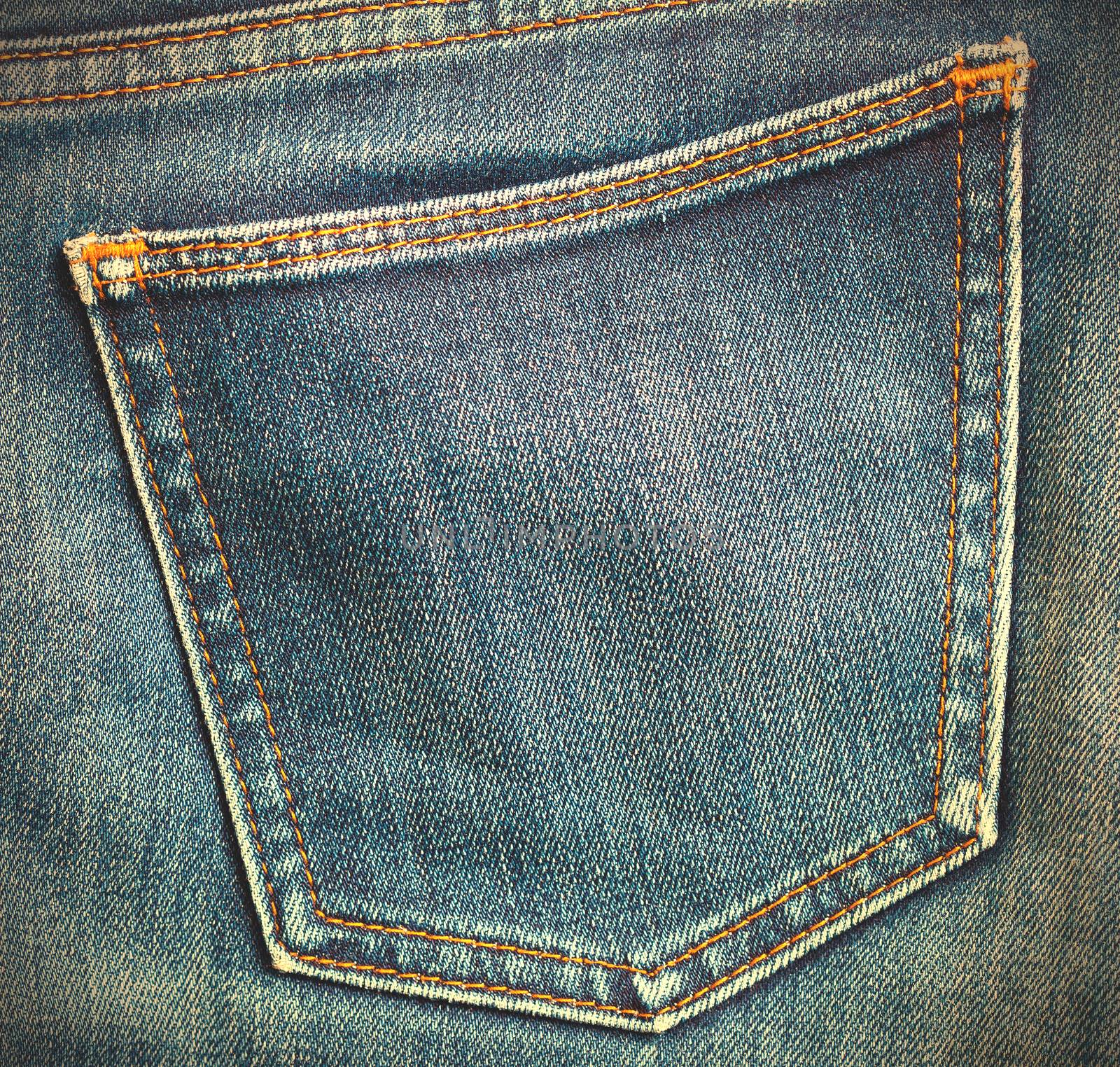 jeans pocket, close up