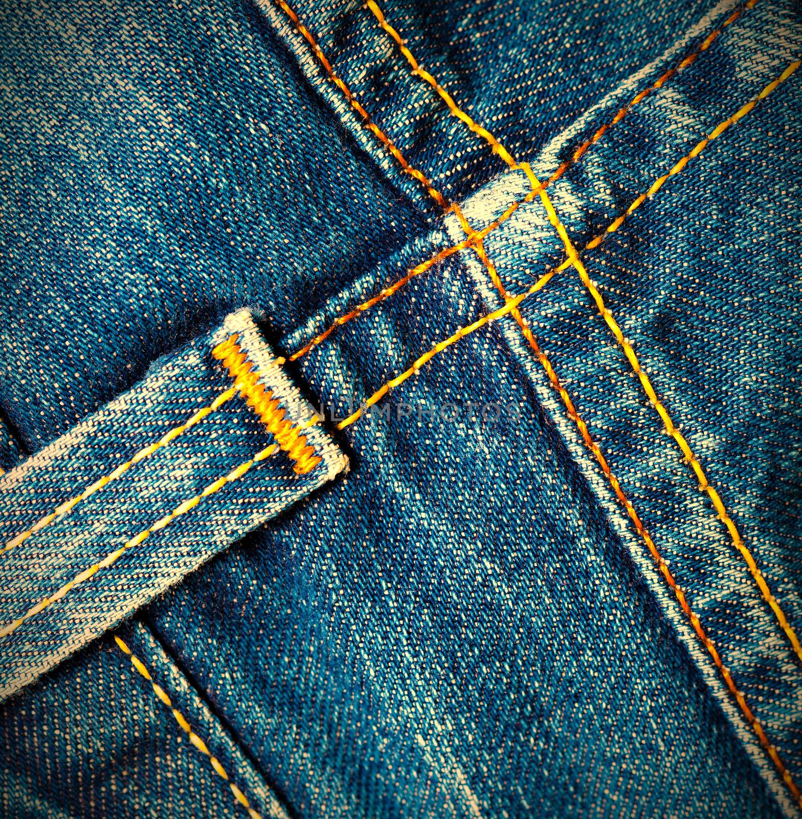 vintage blue jeans close up. instagram image retro style