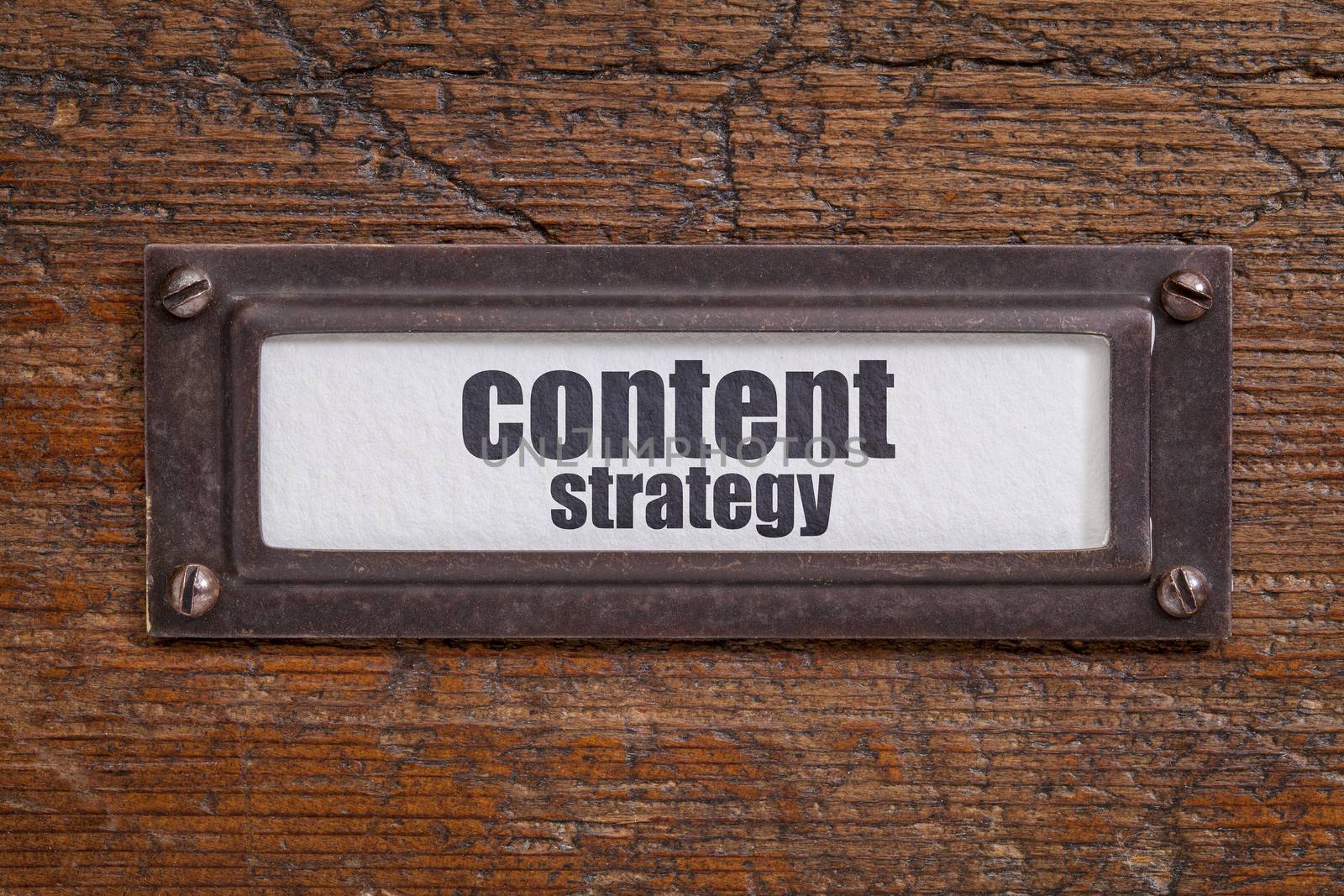 content strategy - file cabinet label by PixelsAway