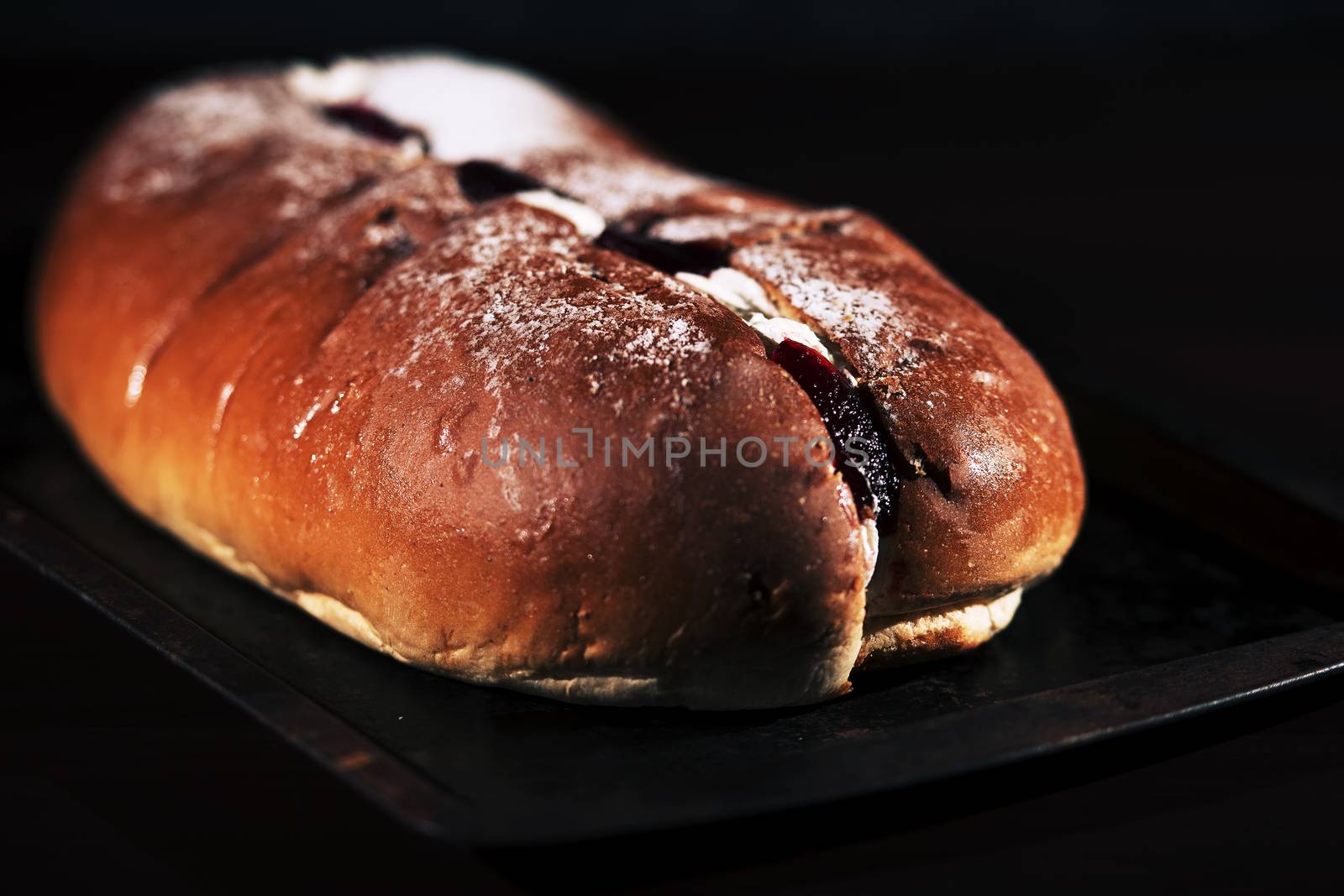 Raspberry jam and cream pastry by artistrobd