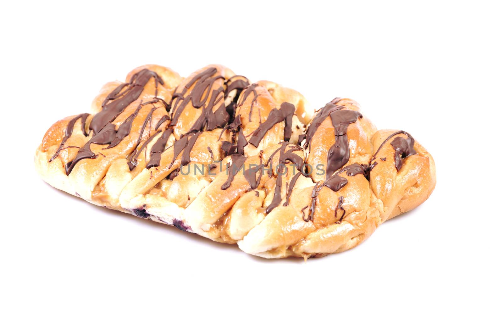 Chocolate and caramel danish pastry  by artistrobd