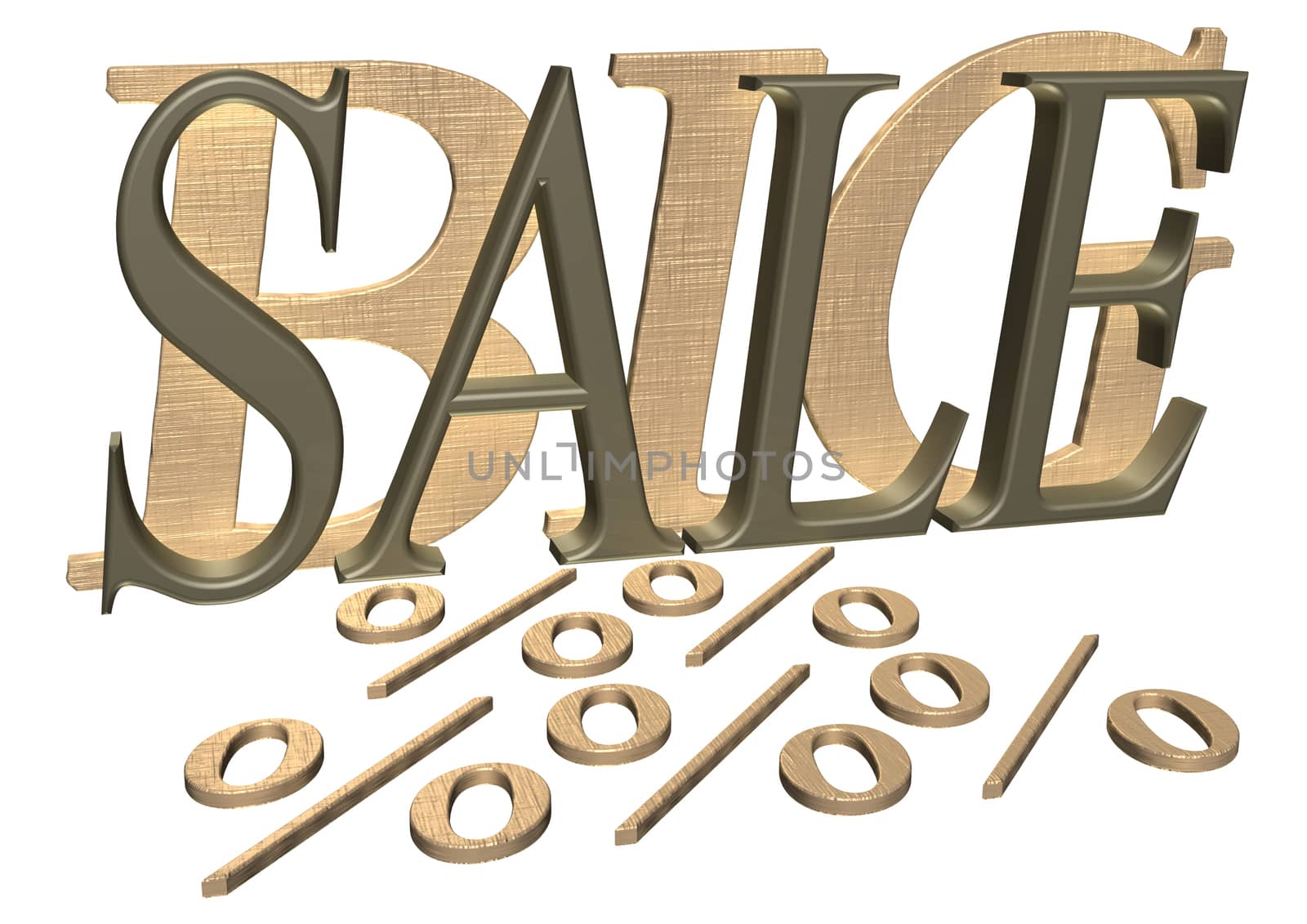 Glossy three-dimensional inscription Big Sale as a sign.
