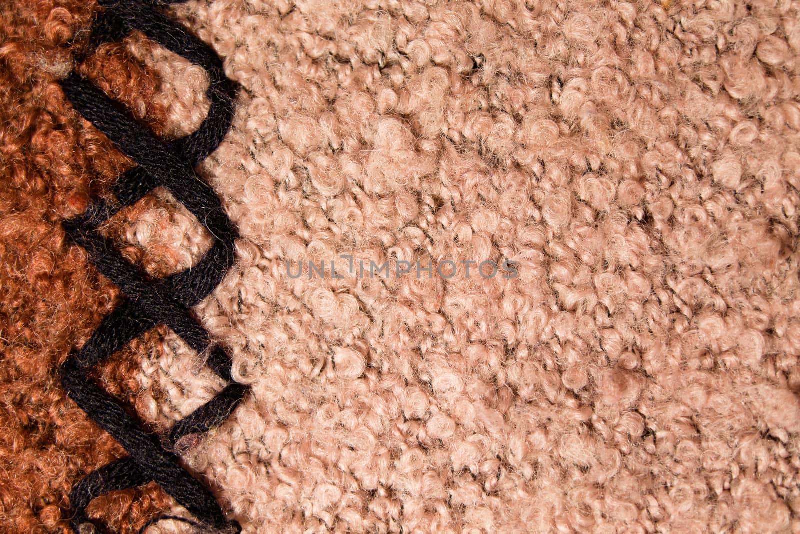 Part of the surface of warm sweaters. macro photography