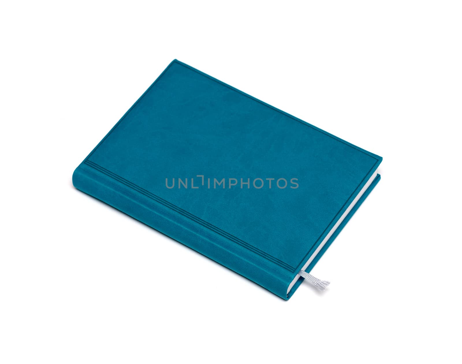 isolated blue notebook on white by DNKSTUDIO