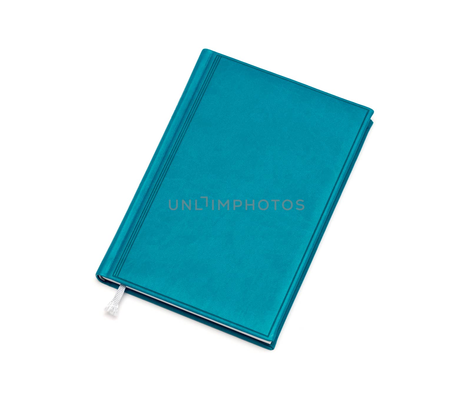 isolated blue notebook on white by DNKSTUDIO