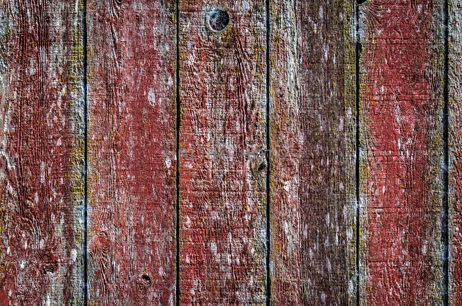 Detail shot of the side of an old barn